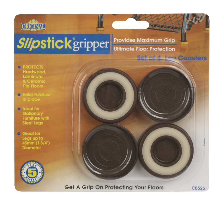 Slipstick Furniture Leg Floor Protector Coaster Cup & Reviews Wayfair