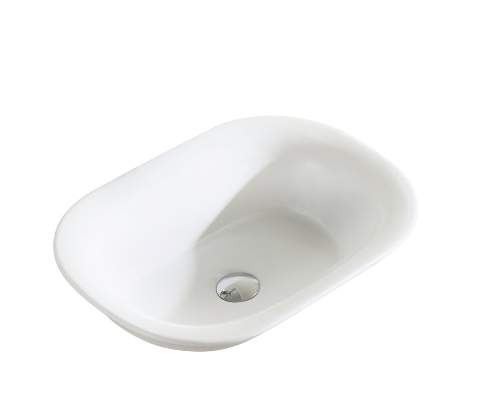 Fine Fixtures Ceramic Rectangular Vessel Bathroom Sink & Reviews Wayfair