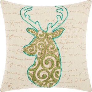 Home for the Holidays Linen Throw Pillow