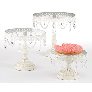 Le Reve 3 Piece Cake Stand Set Le Reve 3 Piece Cake Stand Set