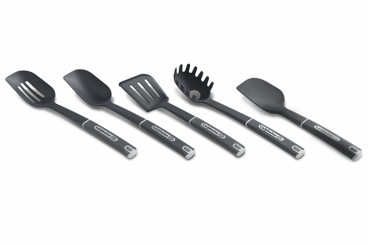 calphalon 5 piece nylon kitchen utensil set