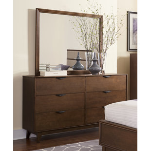Pee Paradise Dresser Wayfair Theresa 6 Drawer Double Dresser With Mirror