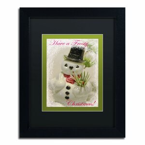 'Snowman' by Patty Tuggle Framed Graphic art