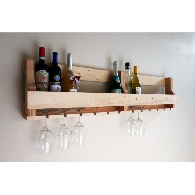 Millwood Pines Lowes Holder 16 Bottle Wall Mounted Wine Rack Wayfair