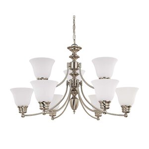 Poneto 9-Light Shaded Chandelier