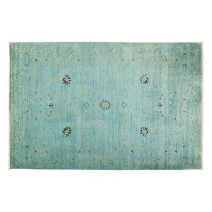 Vibrance Hand-Knotted Blue Area Rug