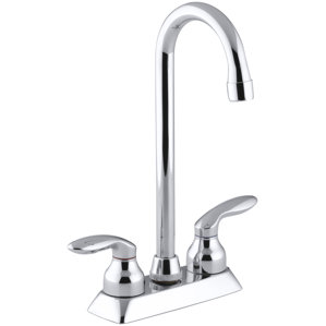 Kohler Coralais Two-Hole Centerset Bar Sink Faucet with Lever Handles