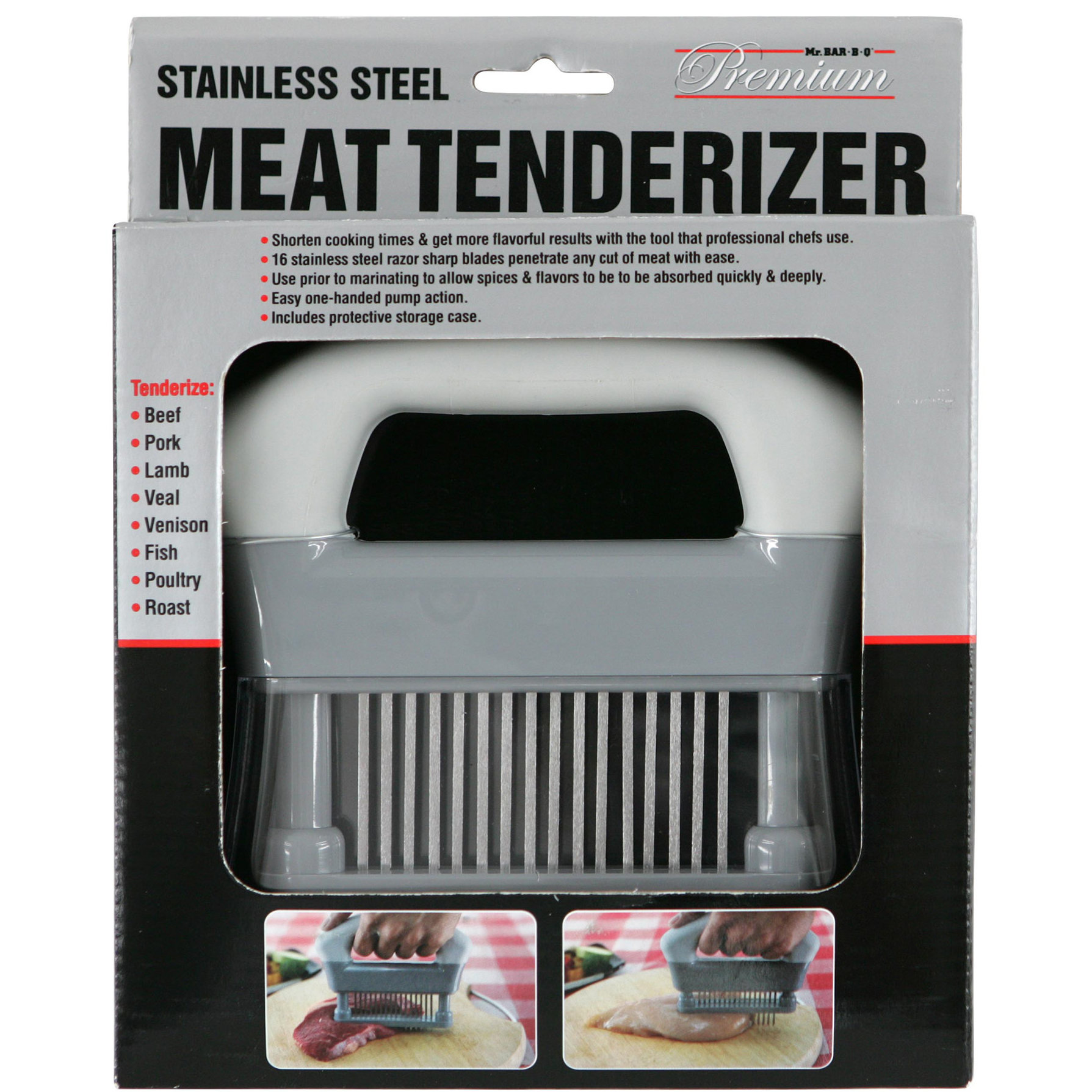 Mr. BarBQ Stainless Steel 16 Blade Meat Tenderizer Wayfair