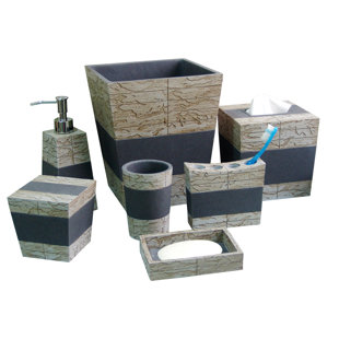 Rustic Bathroom Accessories Wayfair Loeffler Rustic 8 Piece Bathroom Accessory Set