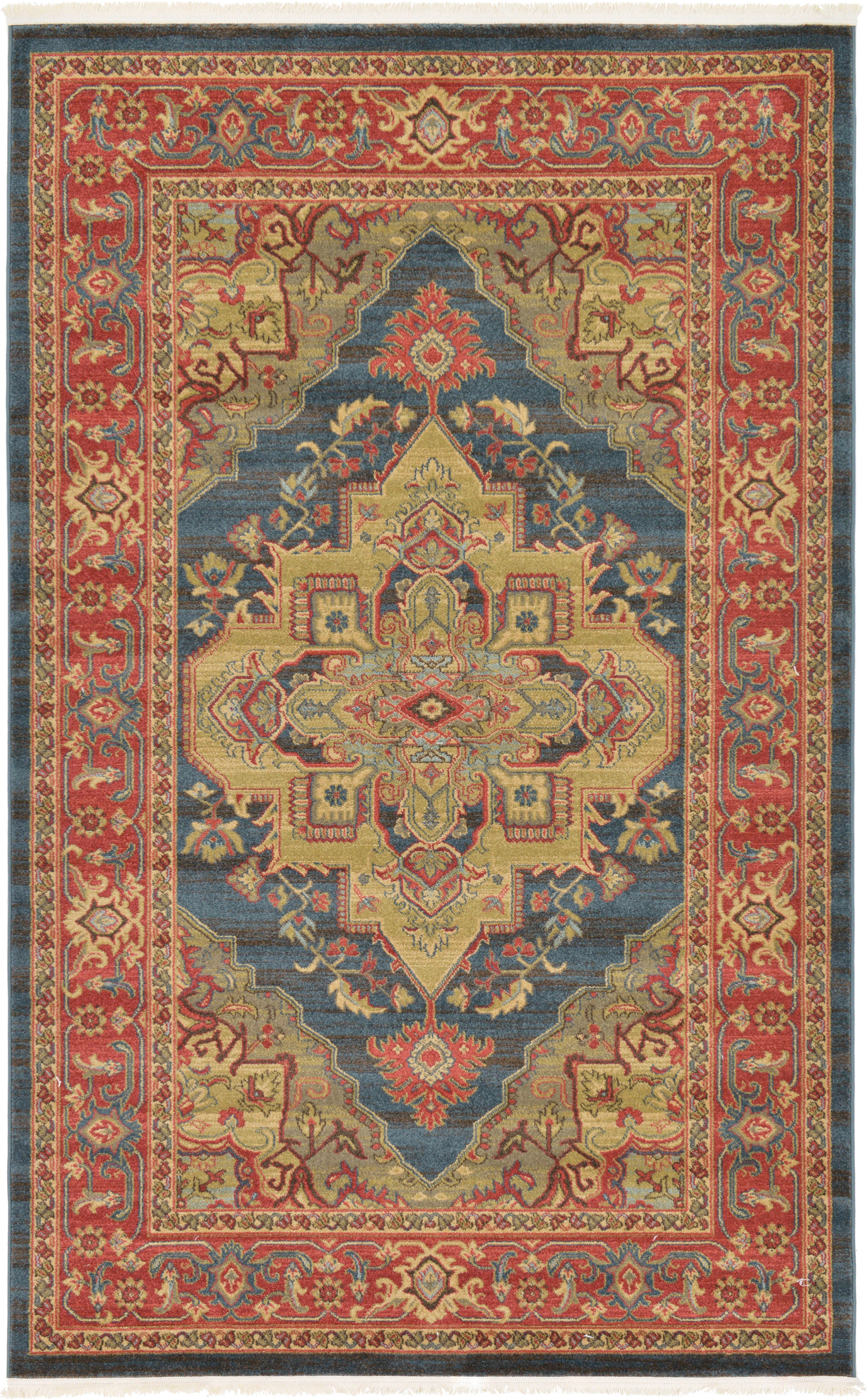 World Menagerie Valley Navy Blue Area Rug Reviews Wayfair