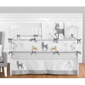 Forest Deer 9 Piece Crib Bedding Set
