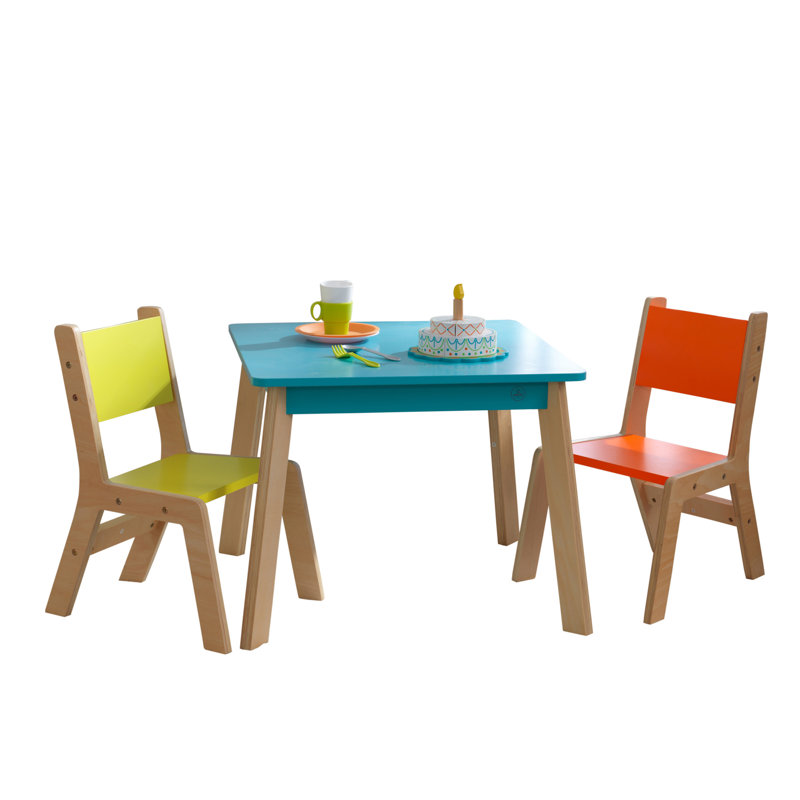 Modern Kids 3 Piece Writing Table and Chair Set & Reviews AllModern