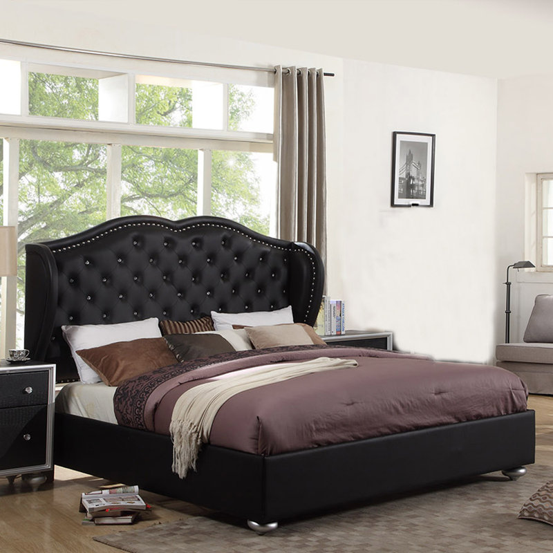 Living In Style King Arthur Upholstered Platform Bed Reviews Wayfair King Arthur Upholstered Platform Bed