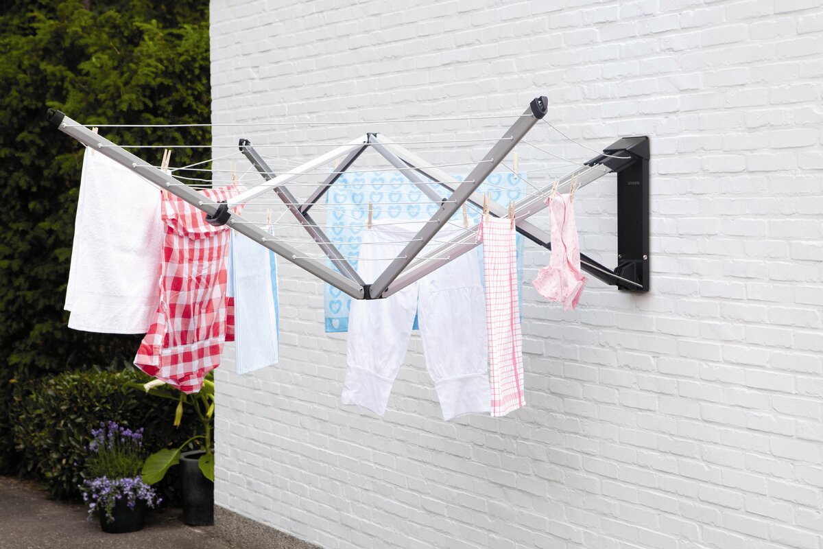 Brabantia Wallfix 24m Wall Mounted Clothesline & Reviews | Wayfair.co.uk