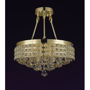 Charvi 4-Light Semi Flush Mount