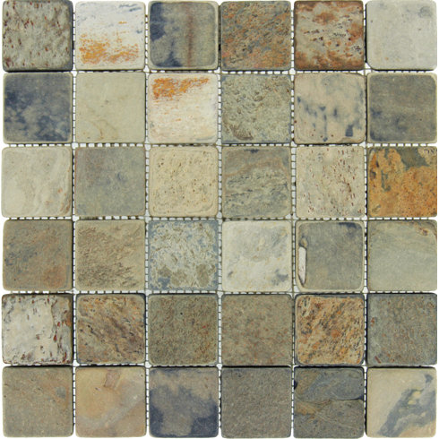 Msi Autumn 2 X Slate Mosaic Tile In Multi Wayfair Autumn 2 X Slate Mosaic Tile