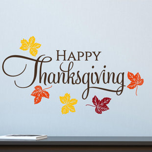 Happy Thanksgiving Wall Decal Happy Thanksgiving Wall Decal