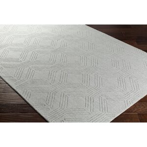 Belle Hand-Loomed Gray Area Rug