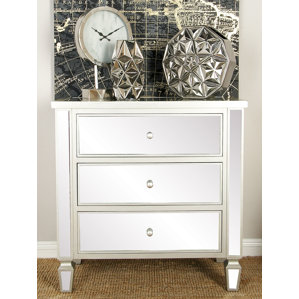 3 Drawer Mirror Chest by Cole & Grey