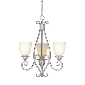 Mont Blanc 3-Light Shaded Chandelier