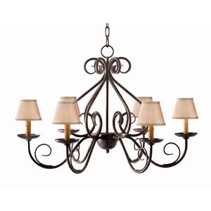 Jenna 6-Light Shaded Chandelier