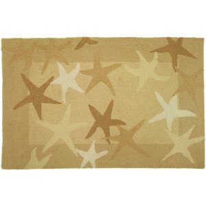 Cockerham Starfish Field Beige Area Rug