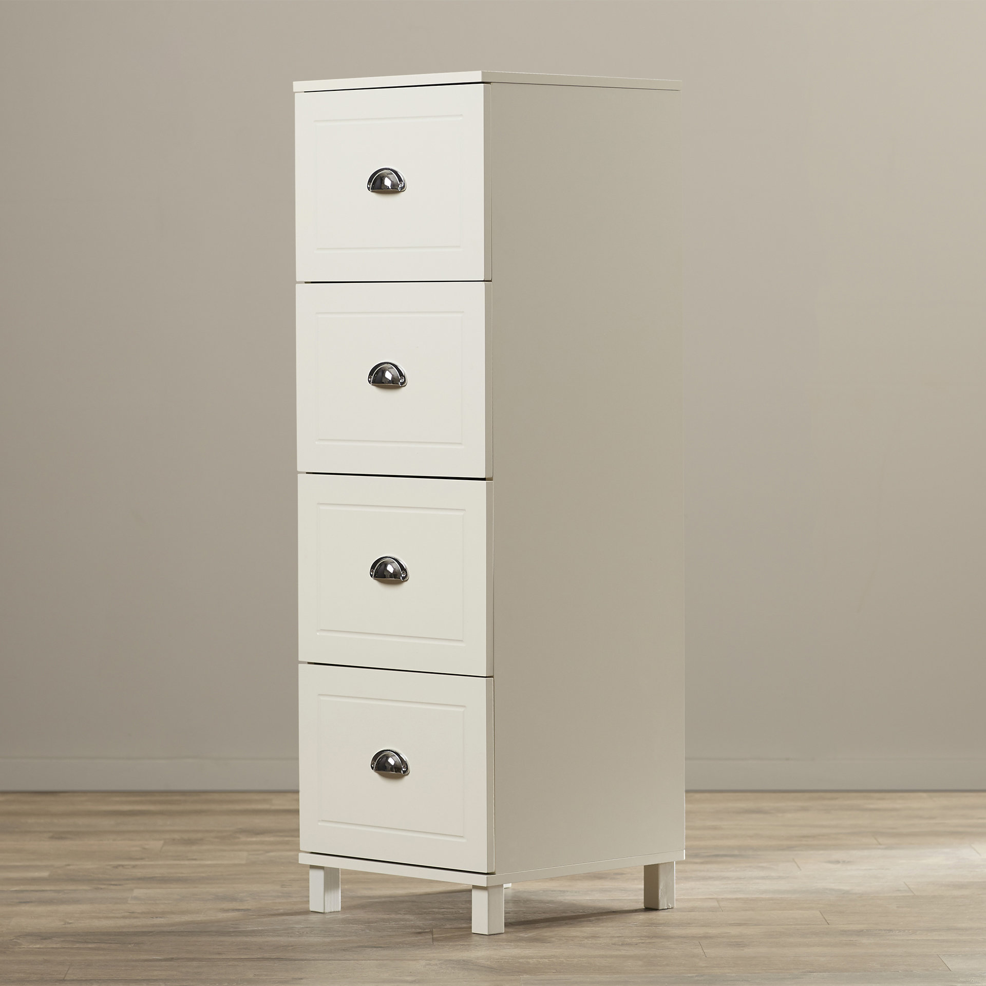Beachcrest Home Rothrock 4 Drawer Vertical Filing Cabinet
