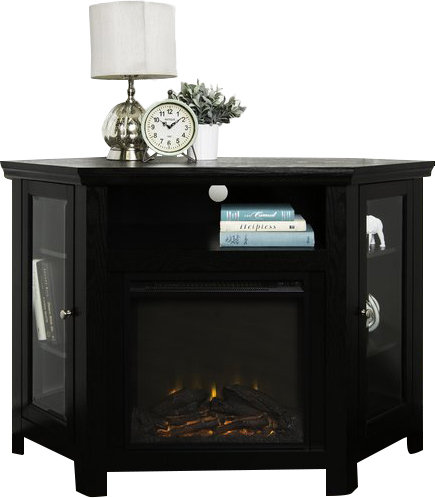 Union Rustic Rena Corner 48" TV Stand with Fireplace ... (435 x 498 Pixel)