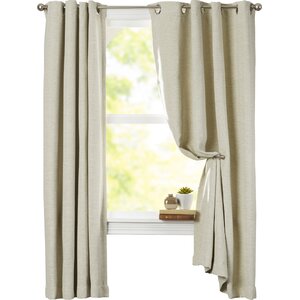 Mosslauder Solid Blackout Grommet Single Curtain Panel