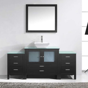 Bathroom Vanity Glass Top glass top bathroom vanity | wayfair Bathroom Vanity Glass Top glass top bathroom vanity | wayfair