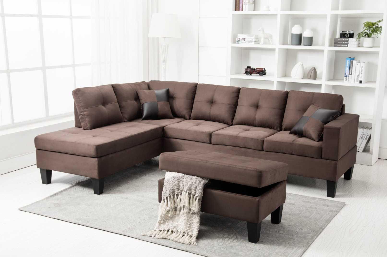 Richview Reversible Sectional Sofa With Ottoman