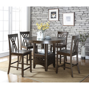 Ashley 5 Piece Counter Height Dining Table Set by Living In Style