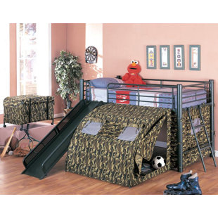 Twin Bed Frame Low To Ground Wayfair Naveen Camouflage Twin Low Loft Bed