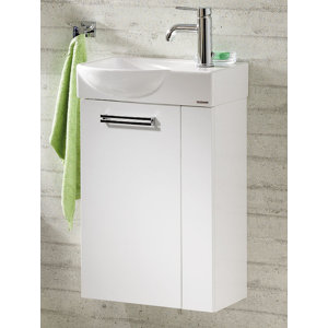 52 cm Wandmontierter Waschbeckenunterschrank Com..