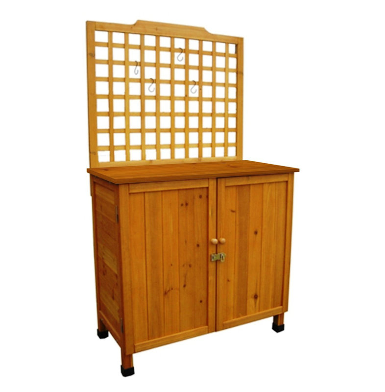 Leisure Season Potting Table with Storage & Reviews Wayfair