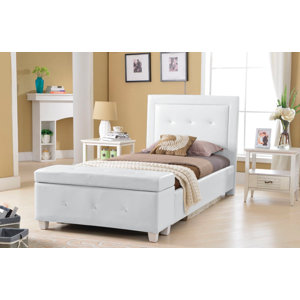 Twin Platform Bed with Storage