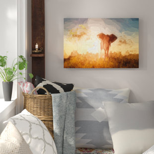 Extra Large Wall Paintings Wayfair Co Uk Large African Elephant In The Desert Painting Print On Canvas