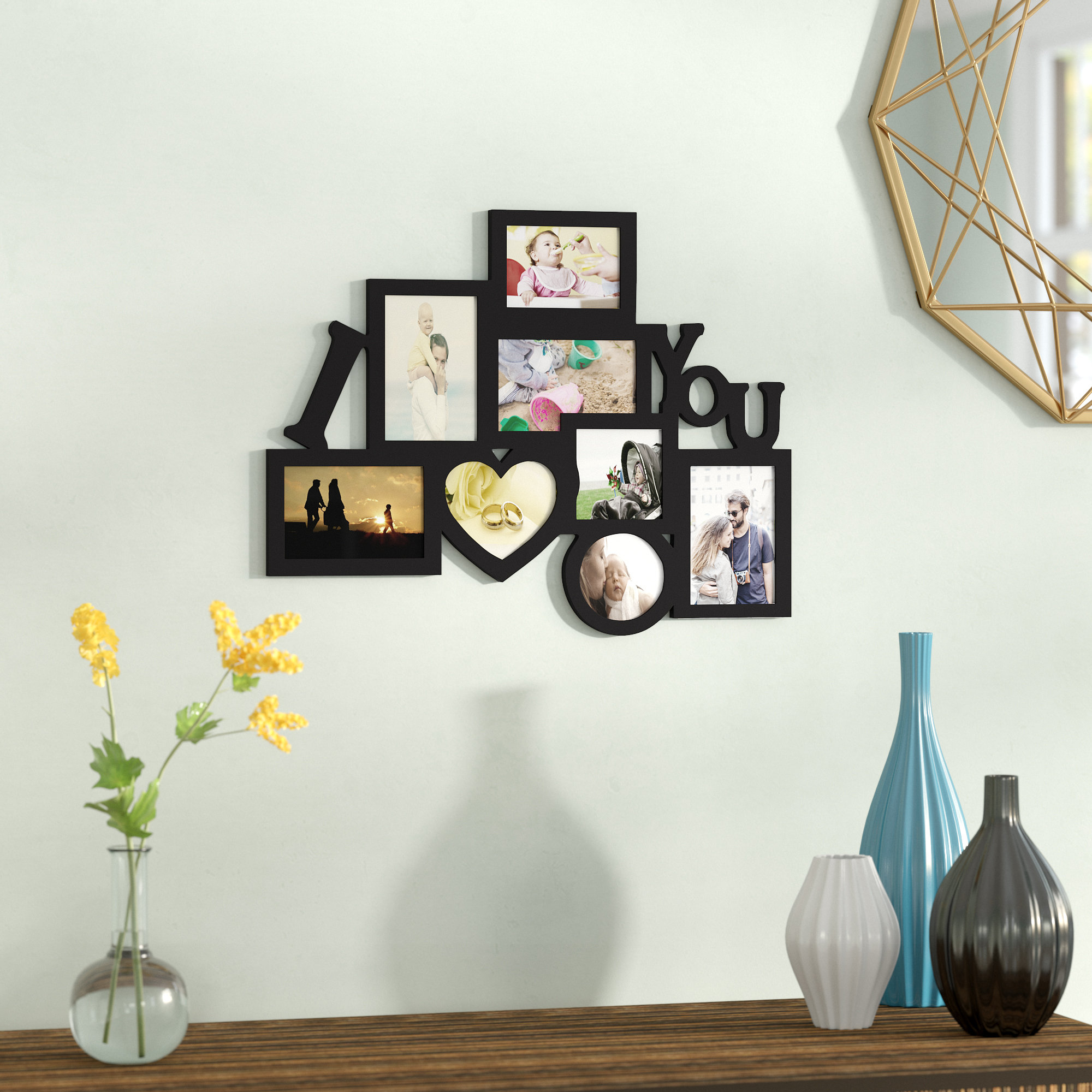 Ebern Designs Clintonpark 8 Opening Wooden Photo Collage Wall Ebern Designs Clintonpark 8 Opening Wooden Photo Collage Wall Hanging Picture Frame Reviews Wayfair