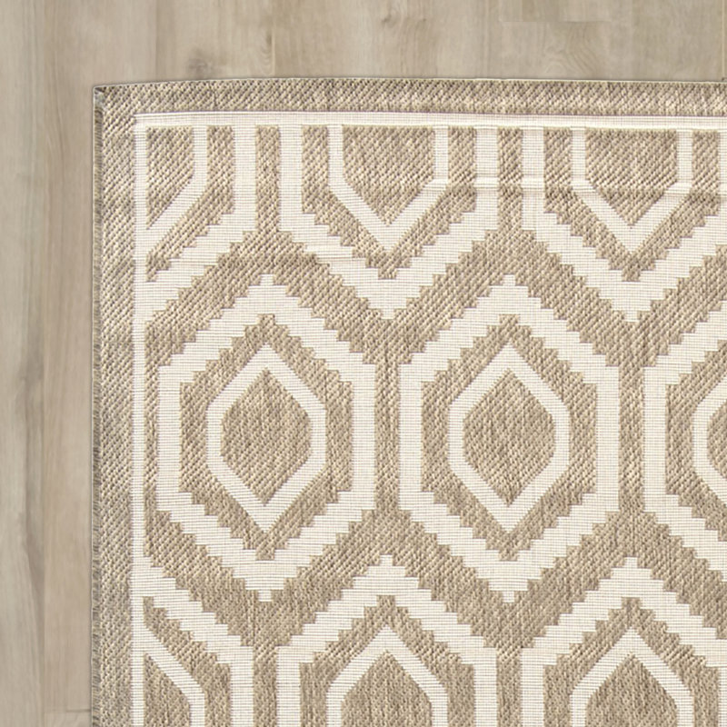 Langley Street Miami Brown/Tan Indoor/Outdoor Area Rug & Reviews Wayfair