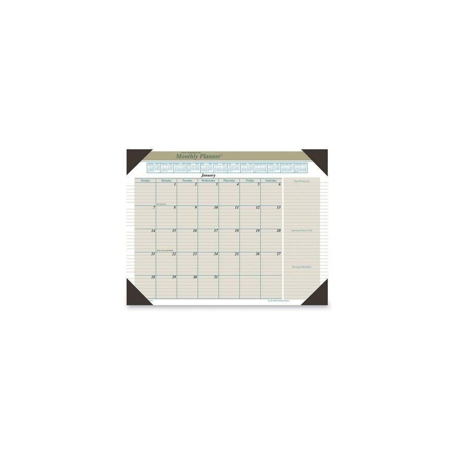 Recycled Monthly Desk Pad