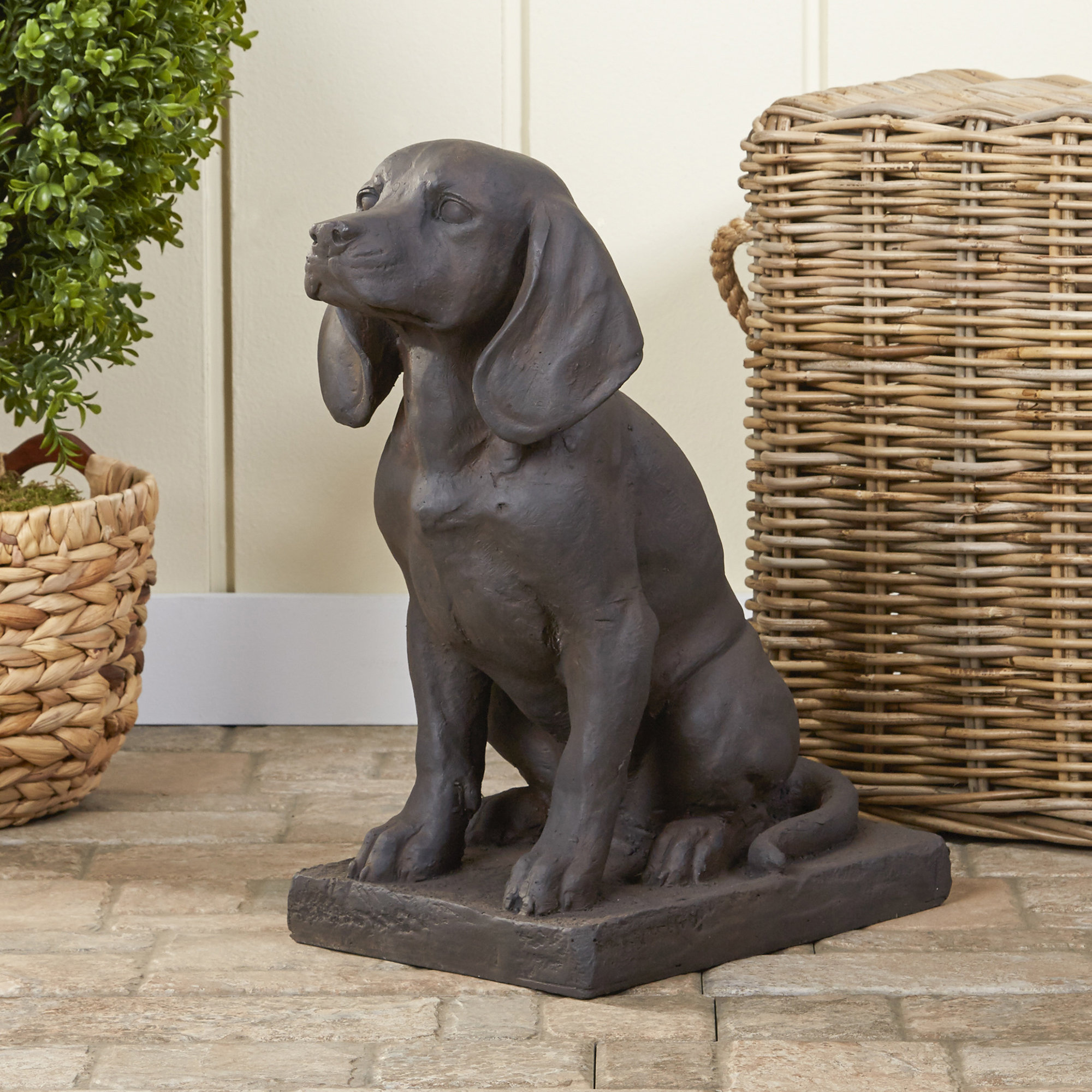 Darby Home Co Armenta Loyal Dog Garden Statue Wayfair