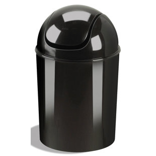 Small Swing Top Trash Can Wayfair Plastic Swing Top Trash Can Set Of 6