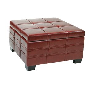 Hattie Strap Leather Ottoman