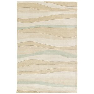 Margaret Hand-Tufted Beige/Blue Area Rug