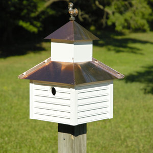 Rusty Rooster 20 in x 12 in x 12  in Birdhouse