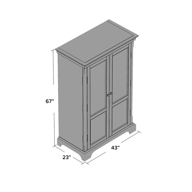 Darby Home Co Sidell Computer Armoire & Reviews | Wayfair