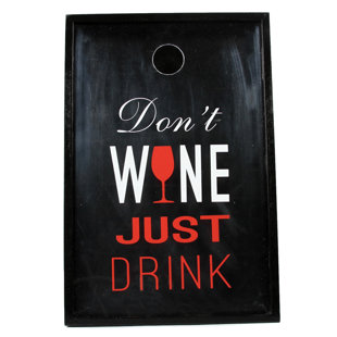 Cork Holders Wayfair Wine Sayings Just Drink Shadowbox Cork Keeper