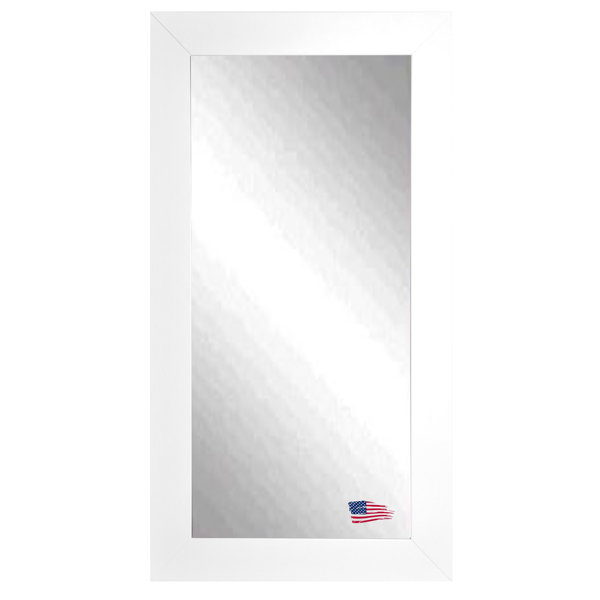 Tall Wall Mirror latitude run rectangle satin white wide tall wall mirror & reviews Tall Wall Mirror latitude run rectangle satin white wide tall wall mirror & reviews