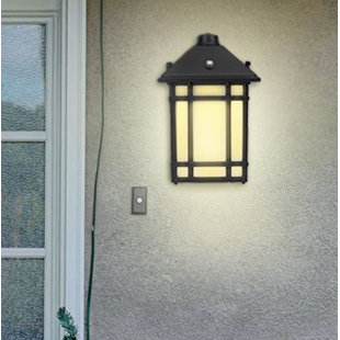 Half Moon Security Wall Pack Light Dusk to Dawn Photocell Integrated LED 6 in