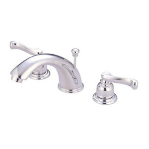 Mini-Widespread Double Handle Bathroom Faucet with Drain Assembly